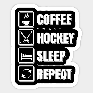 Hockey players routine Sticker